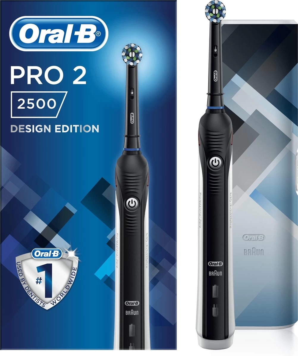 Oral B Oral-B PRO 2 2500 - Zwart - Elektrische Tandenborstel - Met Reisetui 3 Oral B Oral-B PRO 2 2500 - Zwart - Elektrische Tandenborstel - Met Reisetui
