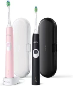 Philips Sonicare ProtectiveClean 4300 HX6800/35 - Elektrische Tandenborstel - Roze & Zwart -Mondverzorging 1014x1200