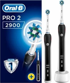 Oral B Oral_B Pro 2 - 2900 - Duoverpakking Elektrische Tandenborstel - Zwart -Mondverzorging 1017x1200