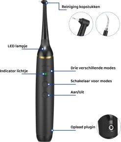 ExCorn Elektrische Tandsteen Verwijderaar - Inclusief 6-delig Tandartsset - 3 Standen - Elektrisch Tandplak Verwijderen - Tanden Polijsten -Mondverzorging 1026x1200