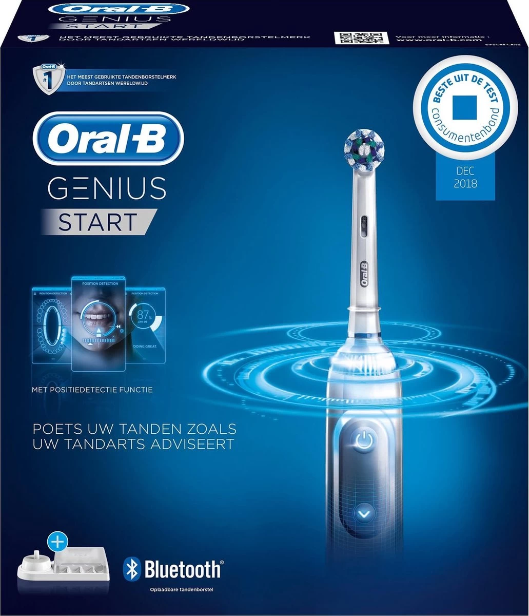 Oral B Oral-B Genius Start Silver Elektrische Tandenborstel Powered By Braun 6 Oral B Oral-B Genius Start Silver Elektrische Tandenborstel Powered By Braun - Afbeelding 4