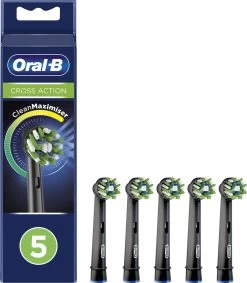 Oral B Oral-B CrossAction Opzetborstel Black Edition Met CleanMaximiser-technologie, Verpakking Van 5 Stuks -Mondverzorging 1049x1200 1