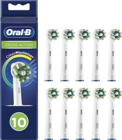 Oral B Oral-B CrossAction - Met CleanMaximiser-technologie - Opzetborstels - 10 Stuks - Brievenbusverpakking -Mondverzorging 1049x1200