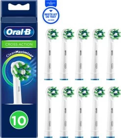 Oral B Oral-B CrossAction - Met CleanMaximiser-technologie - Opzetborstels - 10 Stuks - Brievenbusverpakking -Mondverzorging 1050x1200 1