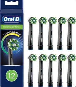 Oral-B CrossAction Opzetborstel Kleur Zwart, Verpakking Van 12 Stuks, Verpakking Van Brievenbusformaat -Mondverzorging 1056x1200 1