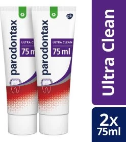 Parodontax Ultra Clean Dagelijkse Tandpasta Tegen Bloedend Tandvlees 2x75 Ml