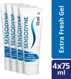Sensodyne Extra Fresh Gel Tandpasta Voor Gevoelige Tanden 4 X 75 ML