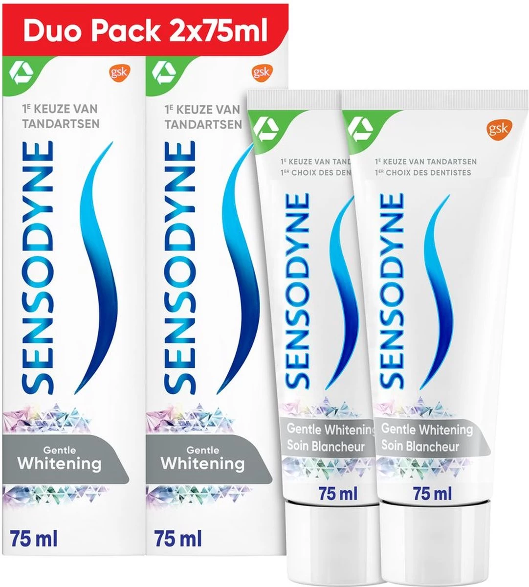 Sensodyne Gentle Whitening Tandpasta Voor Gevoelige Tanden 2x 75 Ml 6 Sensodyne Gentle Whitening Tandpasta Voor Gevoelige Tanden 2x 75 Ml - Afbeelding 4