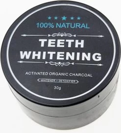 Merkloos Natural Teeth Whitening - Activated Organic Charcoal 30g/ Tanden Bleken /100% Natuurlijk Poeder / -Mondverzorging 1094x1200 5