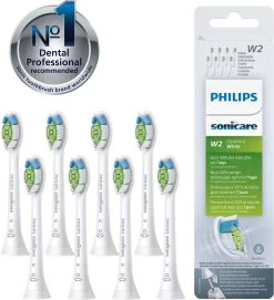Philips Sonicare W2 Optimal White HX6068/12 - Opzetborstels - 8 Stuks -Mondverzorging 1095x1200