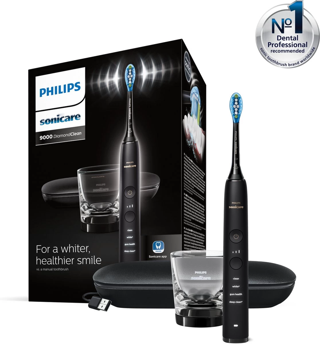 Philips Sonicare DiamondClean HX9911/09 - Elektrische Tandenborstel 11 Philips Sonicare DiamondClean HX9911/09 - Elektrische Tandenborstel - Afbeelding 9