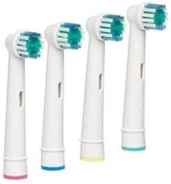 Merkloos Universele Opzetborstel - 4 Stuks - Geschikt Voor Oral-B- Borstel Met Zachte Haren-