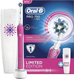 Oral B Oral-B PRO 750 - 3DWhite - Elektrische Tandenborstel - Inclusief Reisetui -Mondverzorging 1128x1200