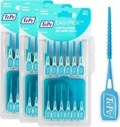 Tepe Easypick Ragers M/L - Turquoise - 3x36 Stuks -Mondverzorging 1136x1200 3