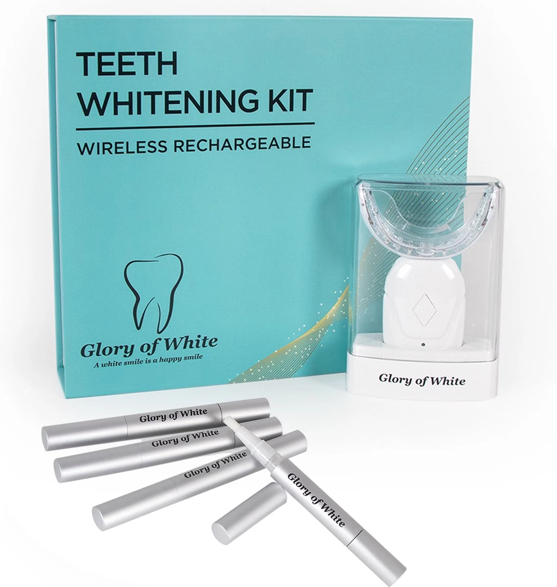 Tandenbleker Premium - Glory Of White - Professionele Tandenbleekset - Wittere Tanden - Tanden Bleken - Teeth Whitening - Zonder Peroxide 3 Tandenbleker Premium - Glory Of White - Professionele Tandenbleekset - Wittere Tanden - Tanden Bleken - Teeth Whitening - Zonder Peroxide