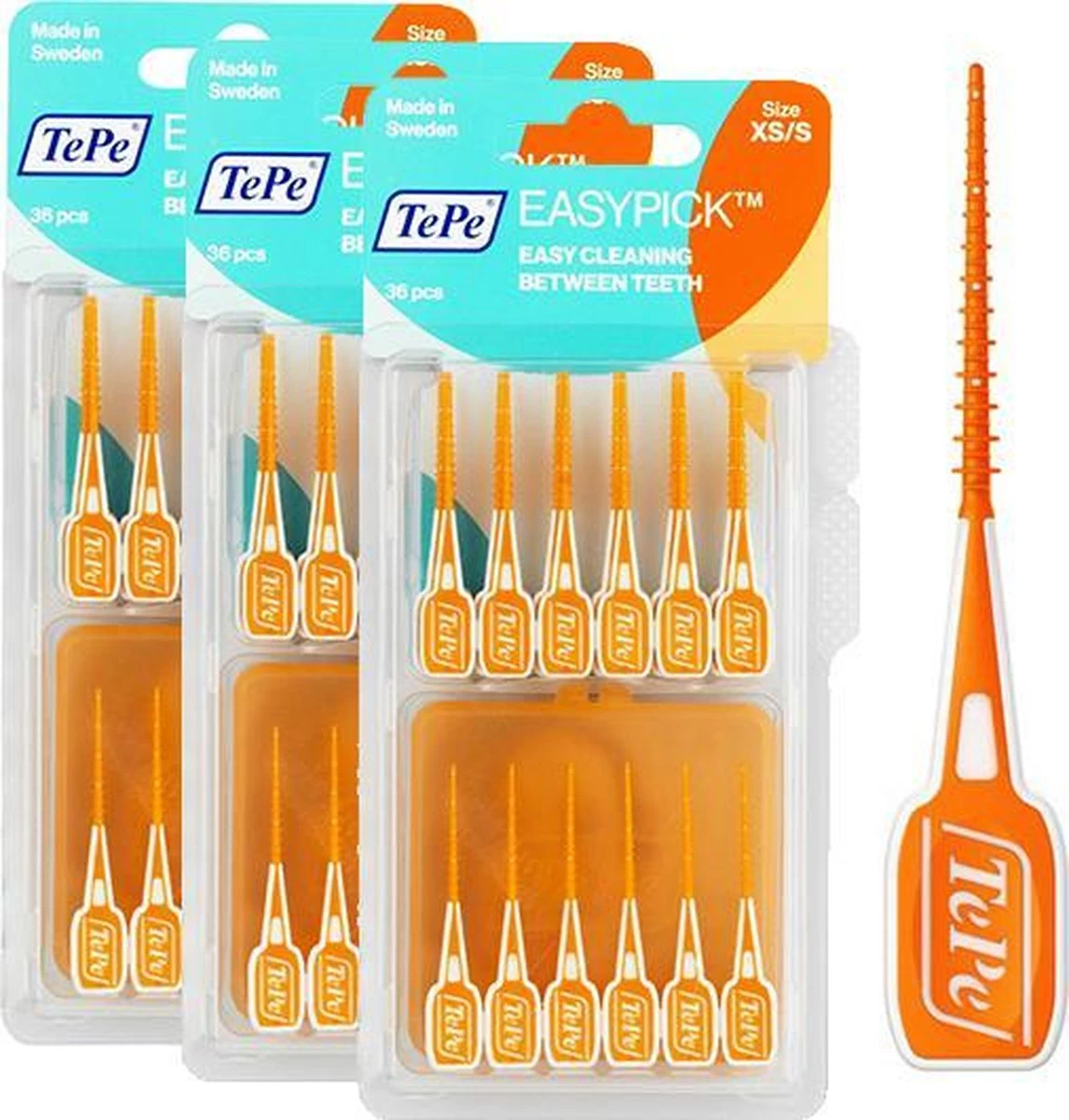 TePe Easypick XS/S Ragers - 3 X 36 Stuks 6 TePe Easypick XS/S Ragers - 3 X 36 Stuks - Afbeelding 4