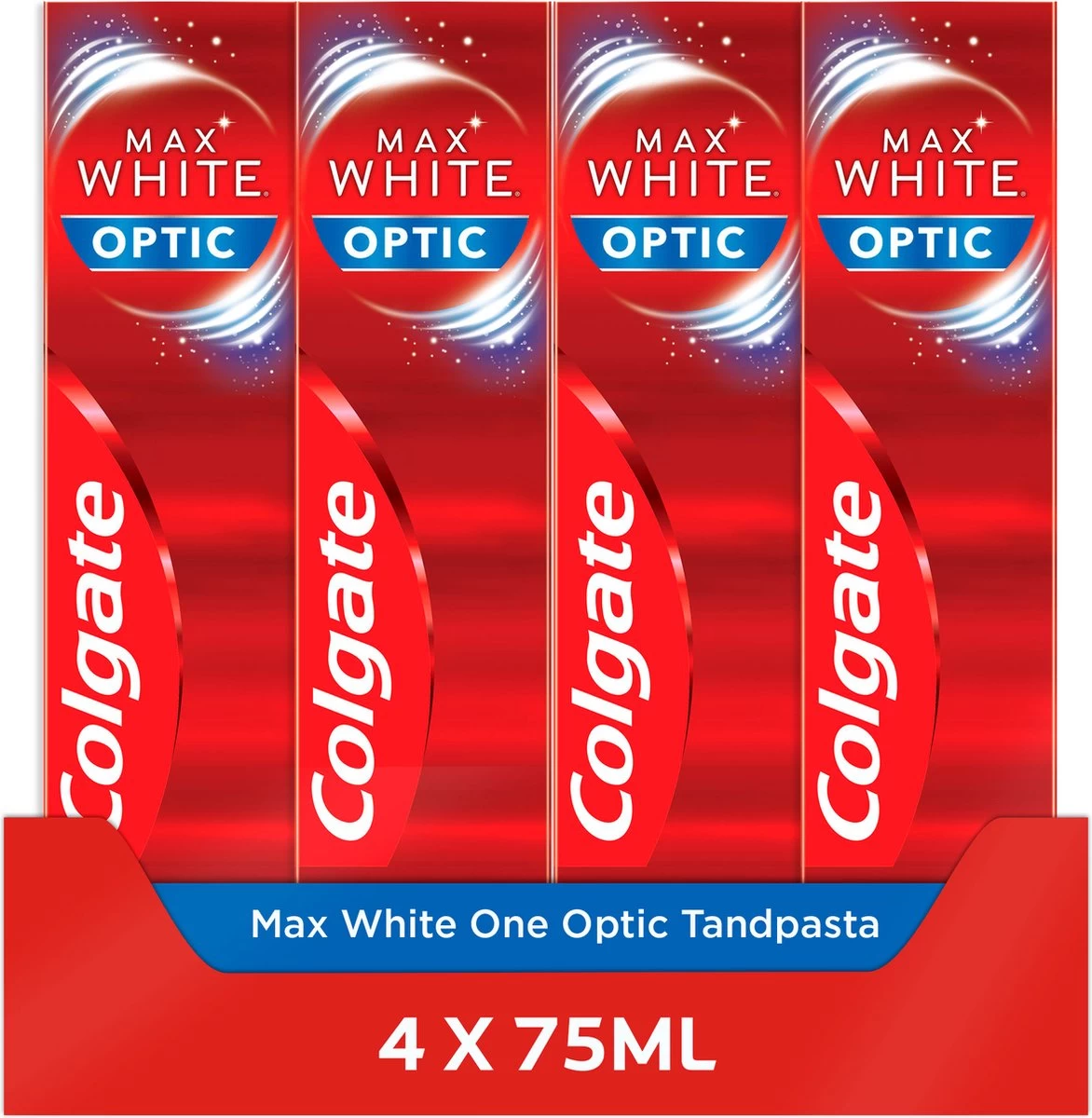 Colgate® Colgate Max White One Optic Whitening Tandpasta - 4 X 75ml - Voordeelverpakking 3 Colgate® Colgate Max White One Optic Whitening Tandpasta - 4 X 75ml - Voordeelverpakking