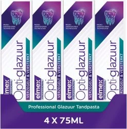 Elmex Glazuur Protection Tandpasta 4 X 75ml - Voordeelverpakking