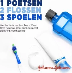 Johnson & Johnson Reach Dental Waxed Floss Flosdraad- 200 M - Flosdraad -Mondverzorging 1176x1200 2