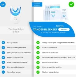 ISmile Professionele Tandenbleekset - Veilig Tanden Bleken - Zonder Peroxide - Witte Tanden - Teeth Whitening -Mondverzorging 1180x1200 1