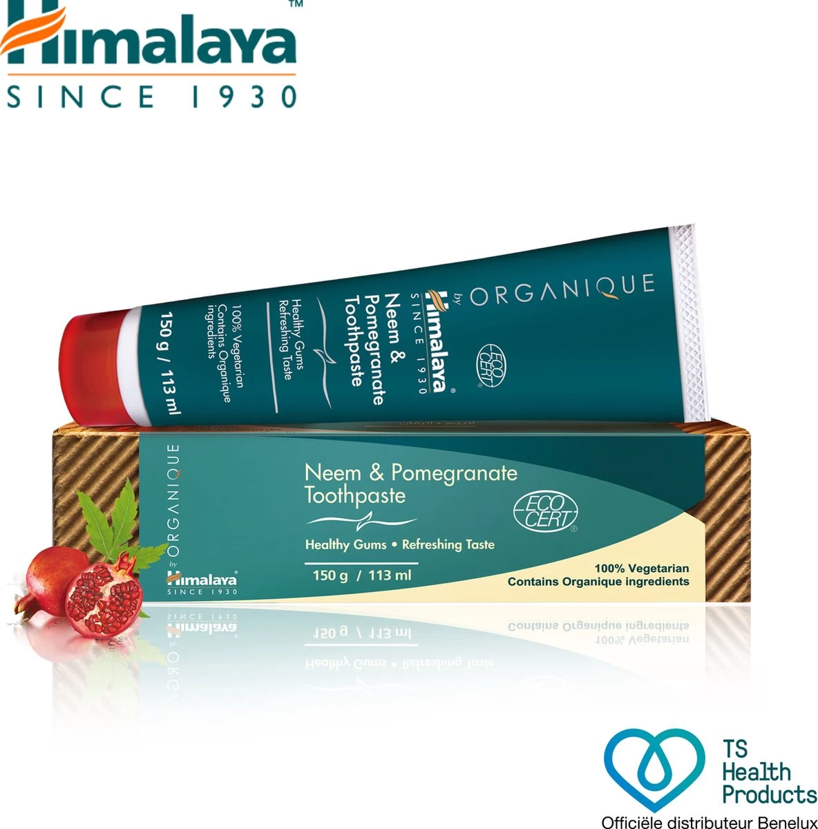 Himalaya Organique Toothpaste Neem & Pomegranate - 113 Ml - Tandpasta 4 Himalaya Organique Toothpaste Neem & Pomegranate - 113 Ml - Tandpasta - Afbeelding 2