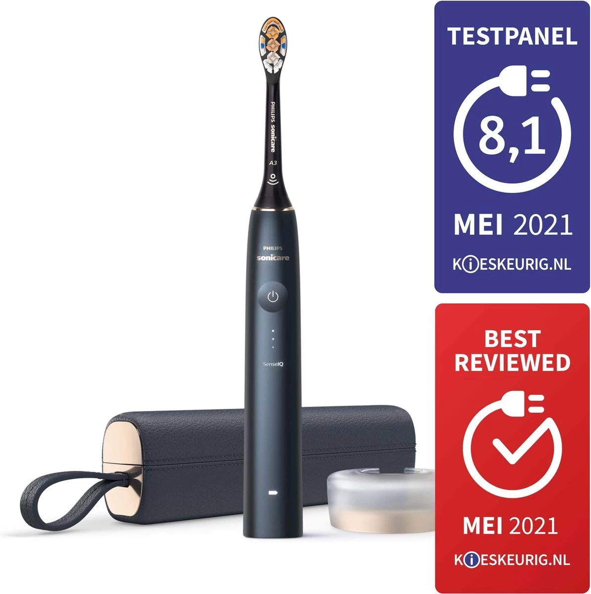 Philips Sonicare Prestige 9900 HX9992/12 - Elektrische Tandenborstel Met SenseIQ - Donkerblauw 16 Philips Sonicare Prestige 9900 HX9992/12 - Elektrische Tandenborstel Met SenseIQ - Donkerblauw - Afbeelding 14