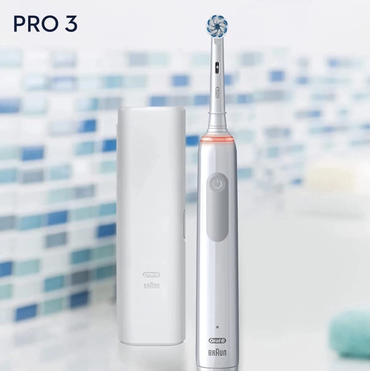 Oral B Oral-B Pro 3 - 3500 - Witte Elektrische Tandenborstel + Reisetui 12 Oral B Oral-B Pro 3 - 3500 - Witte Elektrische Tandenborstel + Reisetui - Afbeelding 10