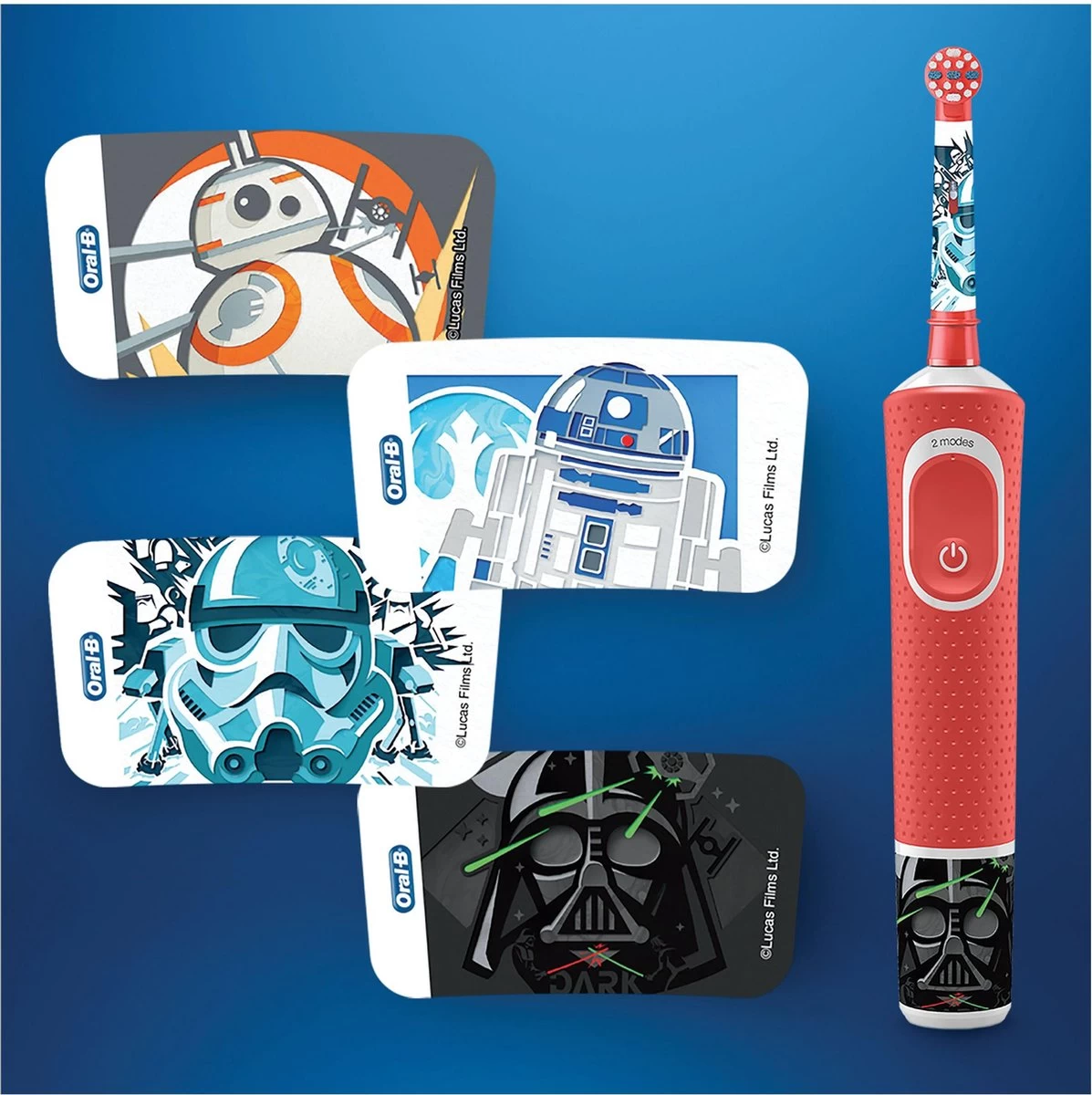 Oral B Oral-B Kids Mandalorian - Elektrische Tandenborstel - Powered By Braun - 1 Handvat En 1 Opzetborstel 9 Oral B Oral-B Kids Mandalorian - Elektrische Tandenborstel - Powered By Braun - 1 Handvat En 1 Opzetborstel - Afbeelding 7