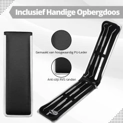 AdroitGoods 7 Delige RVS Tandarts Setje - Incl Haakje En Spiegel - Tandenstokers - Tandplak - Gebit Verzorging Setje -Mondverzorging 1198x1200 125