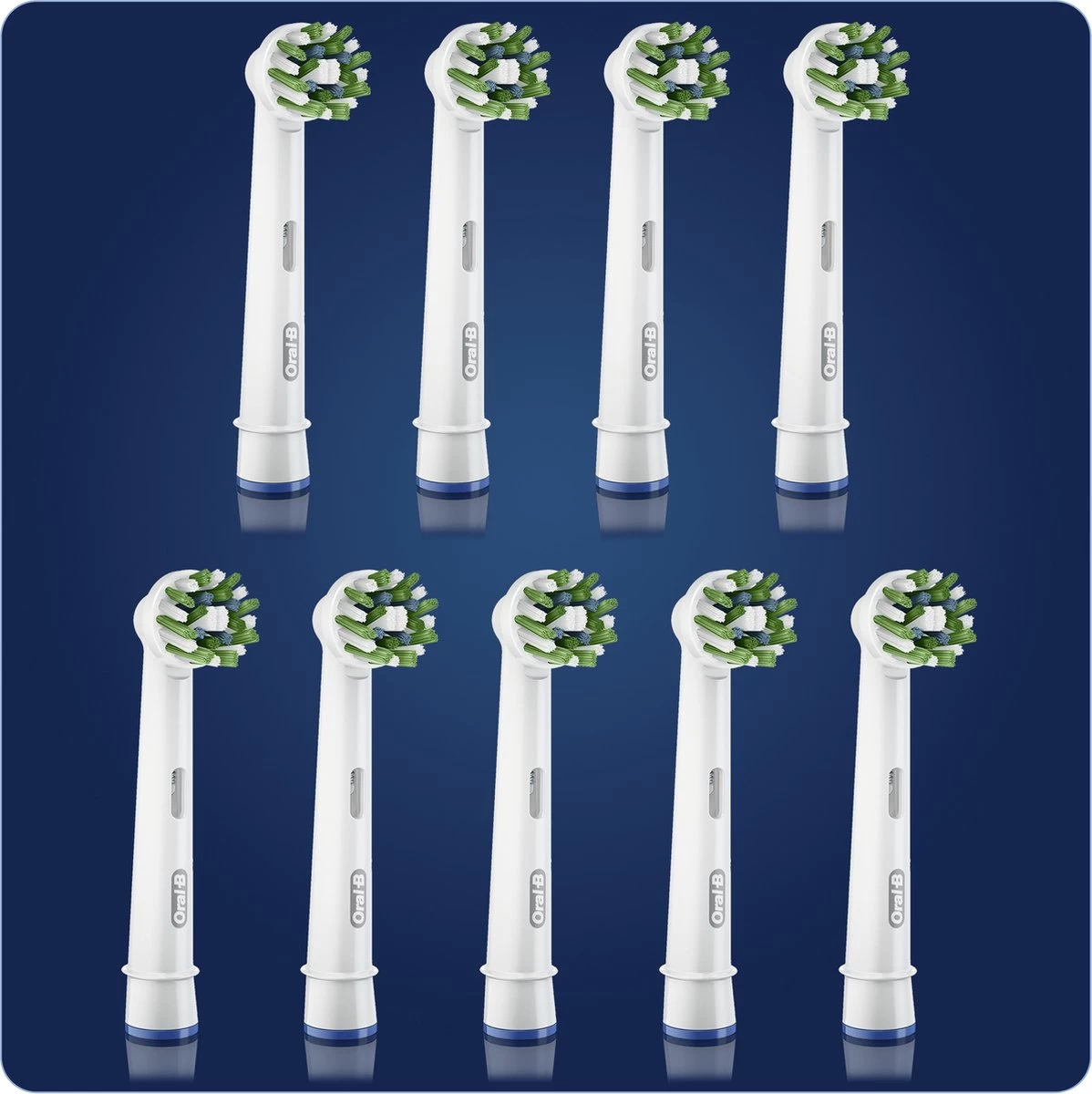 Oral B Oral-B CrossAction Opzetborstel Met CleanMaximiser-technologie, Verpakking Van 9 Stuks 10 Oral B Oral-B CrossAction Opzetborstel Met CleanMaximiser-technologie, Verpakking Van 9 Stuks - Afbeelding 8