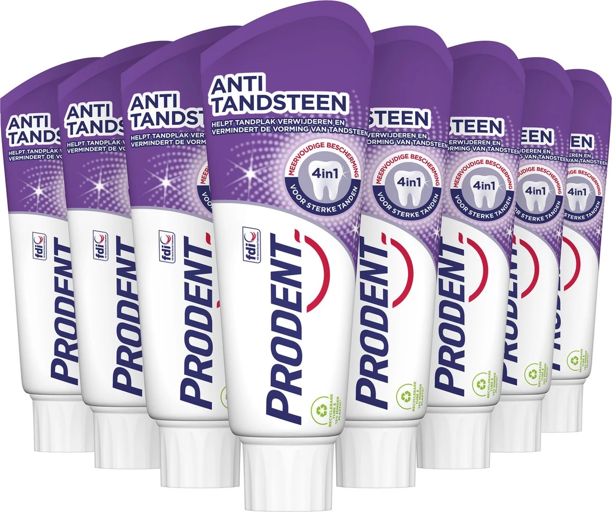Prodent Anti-Tandsteen Tandpasta - 12 X 75 Ml - Voordeelverpakking 4 Prodent Anti-Tandsteen Tandpasta - 12 X 75 Ml - Voordeelverpakking - Afbeelding 2