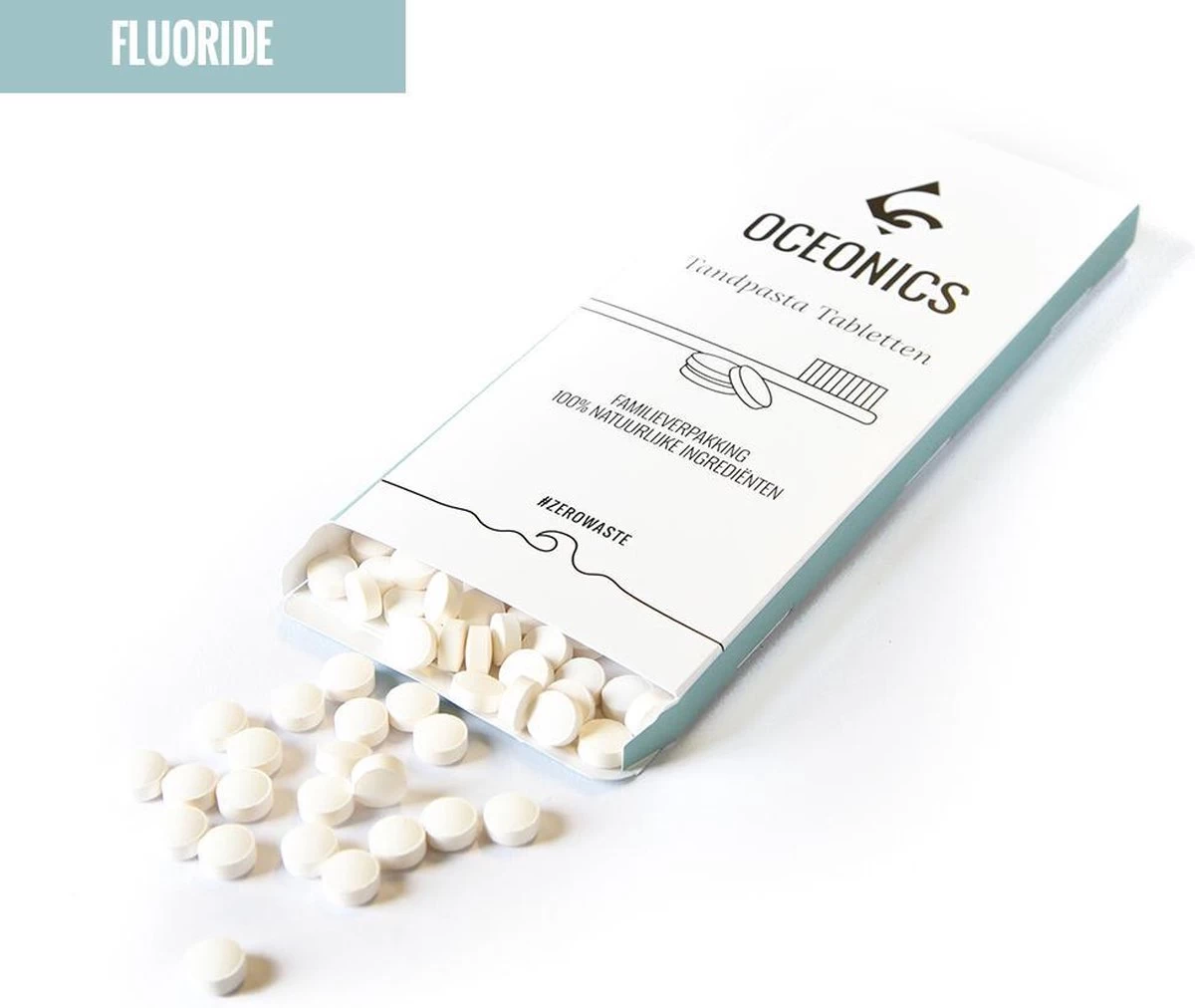 Tandpasta Tabletten Denttabs Met Fluoride +/-300 Stuks, Natuurlijk, Vegan, Duurzaam, Zero Waste, Plasticvrij 3 Tandpasta Tabletten Denttabs Met Fluoride +/-300 Stuks, Natuurlijk, Vegan, Duurzaam, Zero Waste, Plasticvrij