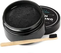 Merkloos Natural Teeth Whitening - Activated Organic Charcoal 30g/ Tanden Bleken /100% Natuurlijk Poeder /