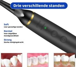 ExCorn Elektrische Tandsteen Verwijderaar - Inclusief 6-delig Tandartsset - 3 Standen - Elektrisch Tandplak Verwijderen - Tanden Polijsten -Mondverzorging 1200x1055
