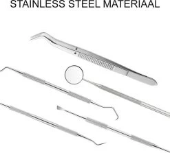 Newide Professionele Tandarts Set Met Luxe Etui – Tandsteen Verwijderaar – RVS Tandarts Setje – Tandenstokers – Tandartshaakje – Tand Verzorging Gereedschap Set – Tandplak Verwijderaar -Mondverzorging 1200x1084 4