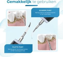 V-Goods Premium Sonische Tandsteen Verwijderaar - 5 Standen - Inclusief Tandarts Set - 3 Opzetstukken - Tandplak -Mondverzorging 1200x1091 2
