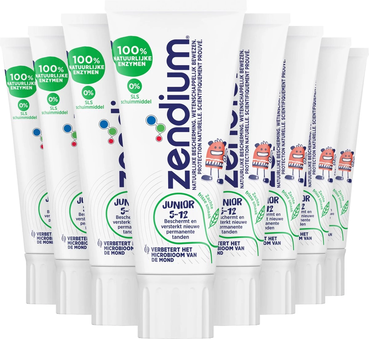 Zendium Junior 5-12jr Tandpasta - 12 X 50 Ml - Voordeelverpakking 3 Zendium Junior 5-12jr Tandpasta - 12 X 50 Ml - Voordeelverpakking