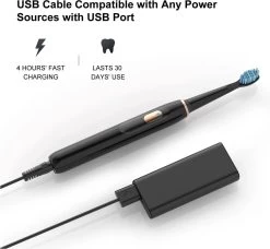 Fairywill D1 Elektrische Tandenborstel Set Met 2x Borstelopzetstuk -Mondverzorging 1200x1107