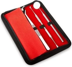 Newide Professionele Tandarts Set Met Luxe Etui – Tandsteen Verwijderaar – RVS Tandarts Setje – Tandenstokers – Tandartshaakje – Tand Verzorging Gereedschap Set – Tandplak Verwijderaar -Mondverzorging 1200x1110 2
