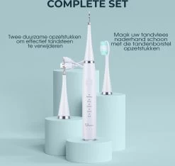 Merkloos Tandsteen Verwijderaar Elektrisch – Tandenborstel Opzetstukken - Tandarts Spiegel - 5 Standen -Wit 14 Merkloos Tandsteen Verwijderaar Elektrisch – Tandenborstel Opzetstukken - Tandarts Spiegel - 5 Standen -Wit -Mondverzorging 1200x1139