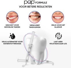 MySmile Tandenbleekset - Thuis Tanden Bleken - PAP+ Formule Met Natuurlijke Ingrediënten - 6 Whitening Gels - Zonder Peroxide -Mondverzorging 1200x1152 3