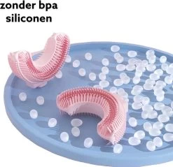 Medies - 360° U-vormige Kindertandenborstel Regenboog Roze | Baby Tandenborstel | Kindertandenborstel | Peuter Tandenborstel | U-vorm - Siliconen - Bpa Free - 2 Tot 7 Jaar -Mondverzorging 1200x1162 2