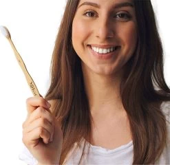 Bamboe Tandenborstel By Olive 4 St. Genummerd 100% Moso Bamboo -Mondverzorging 1200x1165