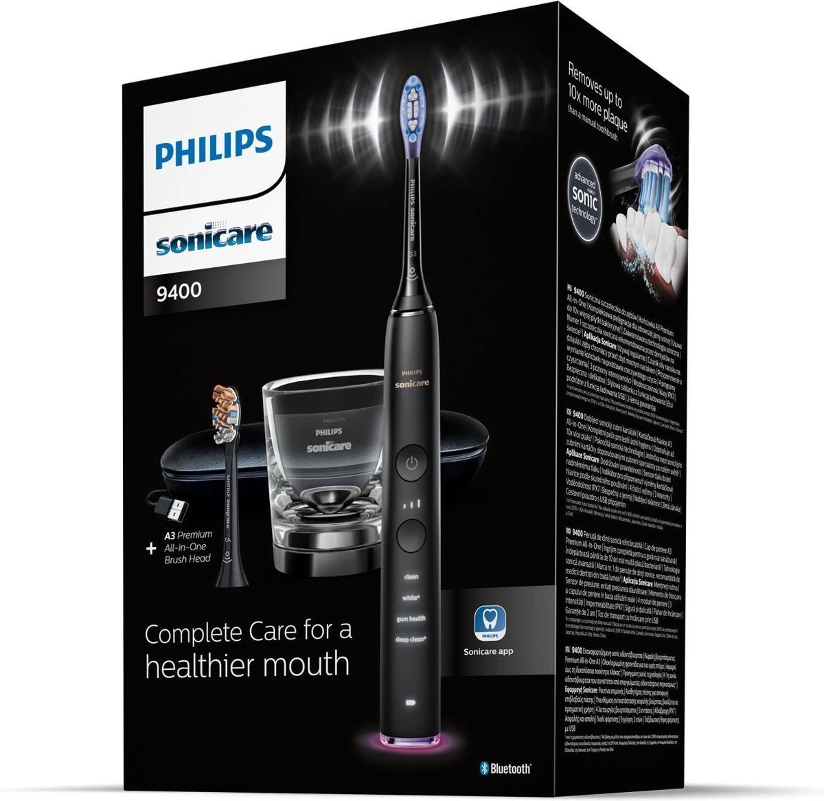Philips Sonicare DiamondClean Smart Series 9000 HX9917/89 - Elektrische Tandenborstel - Zwart 6 Philips Sonicare DiamondClean Smart Series 9000 HX9917/89 - Elektrische Tandenborstel - Zwart - Afbeelding 4