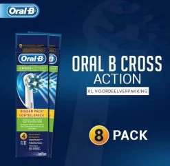 Oral B Oral-B Cross Action EB50 - 8 Stuks Voordeelverpakking -opzetborstels -Mondverzorging 1200x1169 1