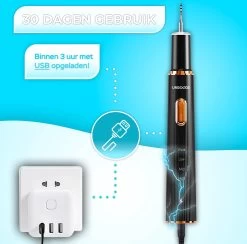 Tandsteen Verwijderaar Set - Elektrisch - Sonisch - Draadloos - Tandplak Verwijderen - Wit -Mondverzorging 1200x1186 2