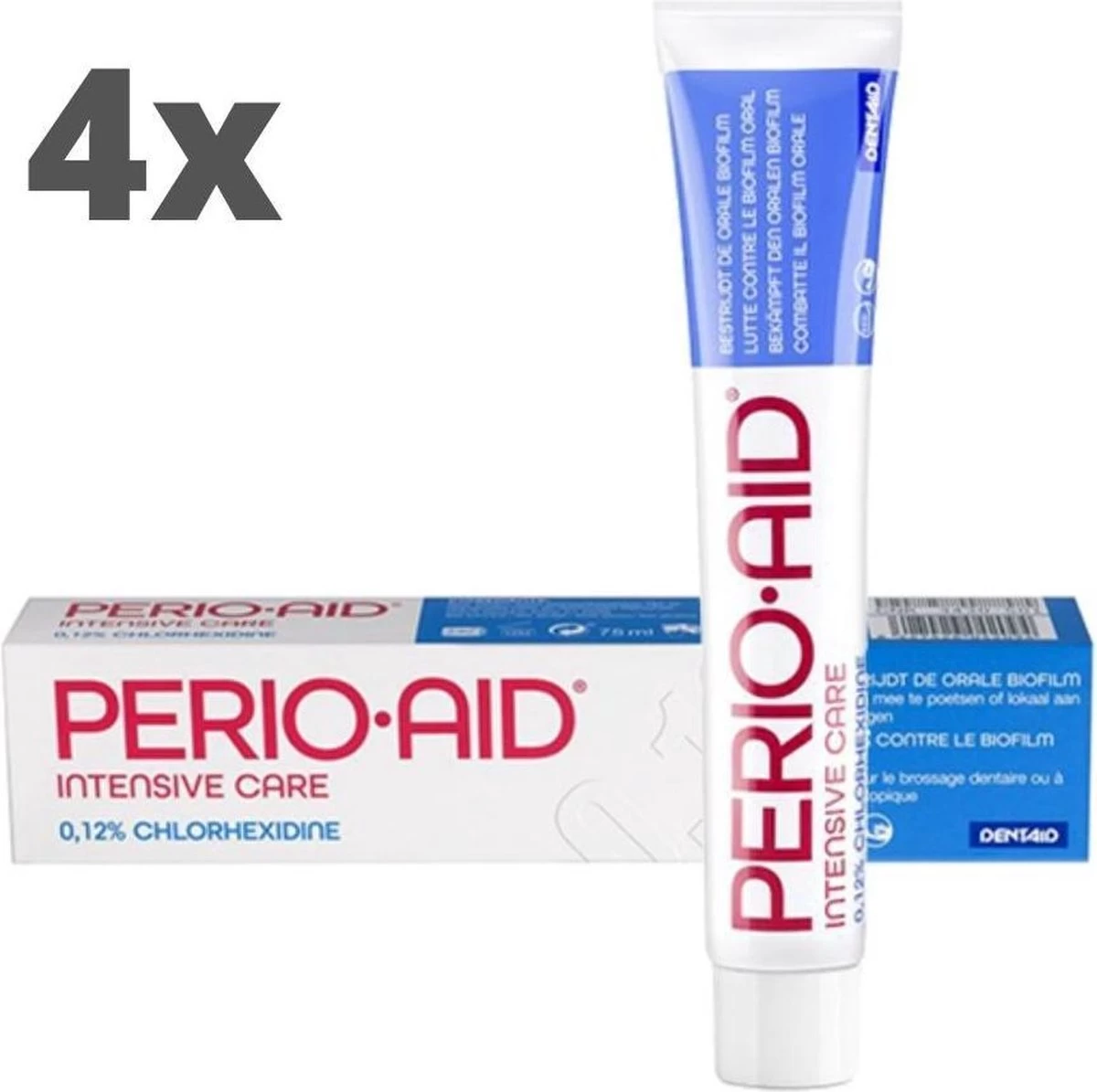 4x Perio-Aid Intensive Care Gel Tandpasta - Voordeelverpakking 4 4x Perio-Aid Intensive Care Gel Tandpasta - Voordeelverpakking - Afbeelding 2