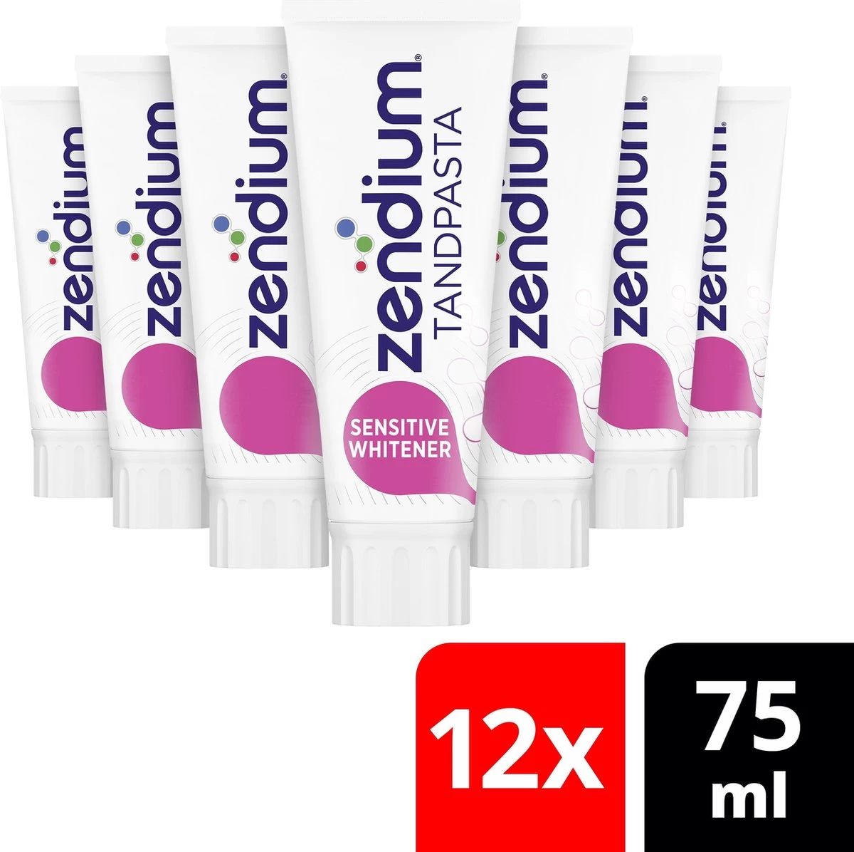 Zendium Sensitive Whitening Tandpasta - 12 X 75 Ml - Voordeelverpakking 4 Zendium Sensitive Whitening Tandpasta - 12 X 75 Ml - Voordeelverpakking - Afbeelding 2