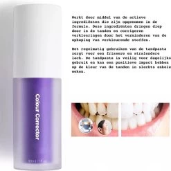 Tandpasta V34 Colour Corrector - Paarse Tandpasta - Tandenblekers - Hismile 12 Tandpasta V34 Colour Corrector - Paarse Tandpasta - Tandenblekers - Hismile -Mondverzorging 1200x1198 128