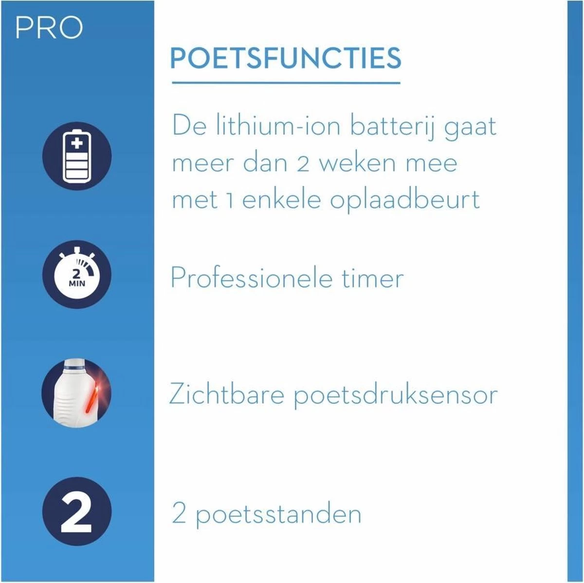 Oral B Oral-B Pro 2 2700 - Sensi Ultra Thin - Elektrische Tandenborstel - Wit 14 Oral B Oral-B Pro 2 2700 - Sensi Ultra Thin - Elektrische Tandenborstel - Wit - Afbeelding 12